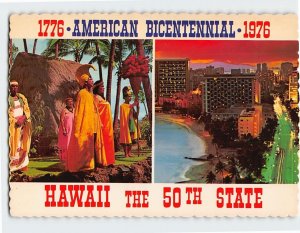 Postcard American Bicentennial Hawaii The 50th State Hawaii USA