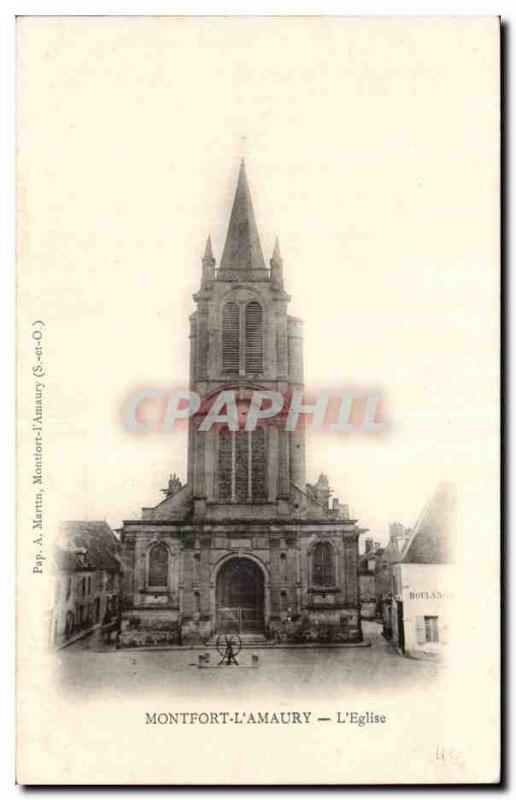 Montfort - L & # 39Amaury - L & # 39Eglise - Old Postcard