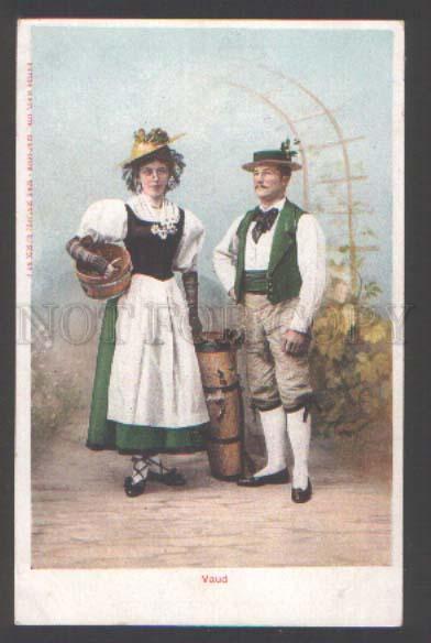 111700 SWITZERLAND Costumes VAUD Vintage PC