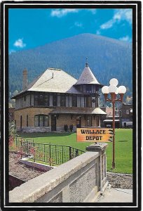 Wallace Train Depot now Northern Pacific Railroad Museum Wallace Idaho  4 by 6