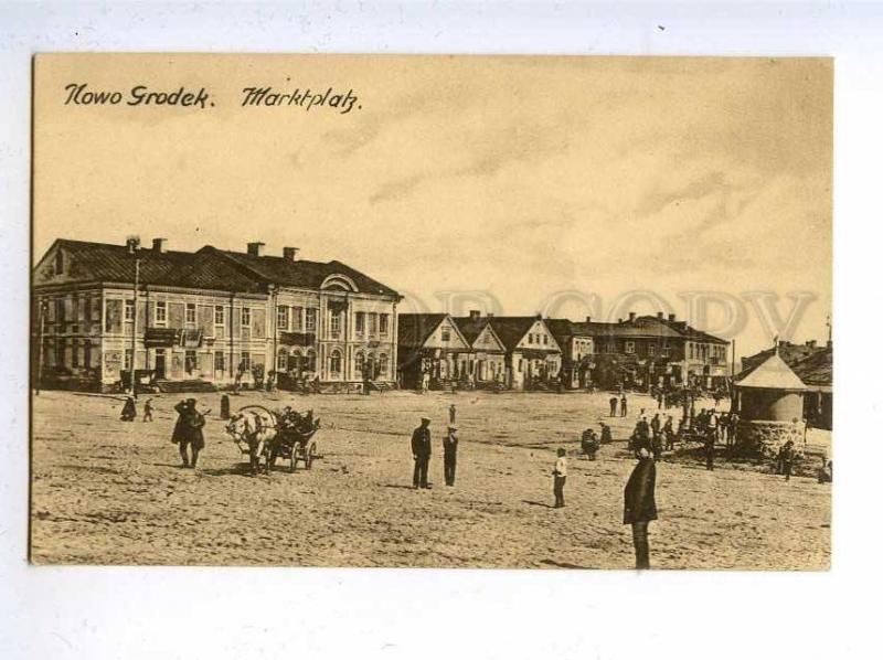 197249 WWI BELARUS Nowogrodek market Vintage postcard