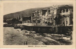 CPA AK ABBAZIA Albergo Quarnero CROATIA (623497)