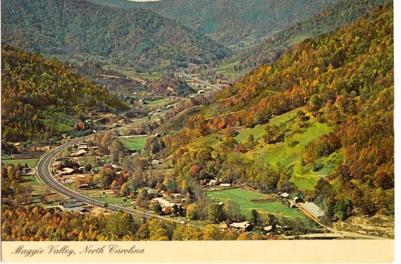 USA, Maggie Valley, North Carolina, 1985 used Postcard