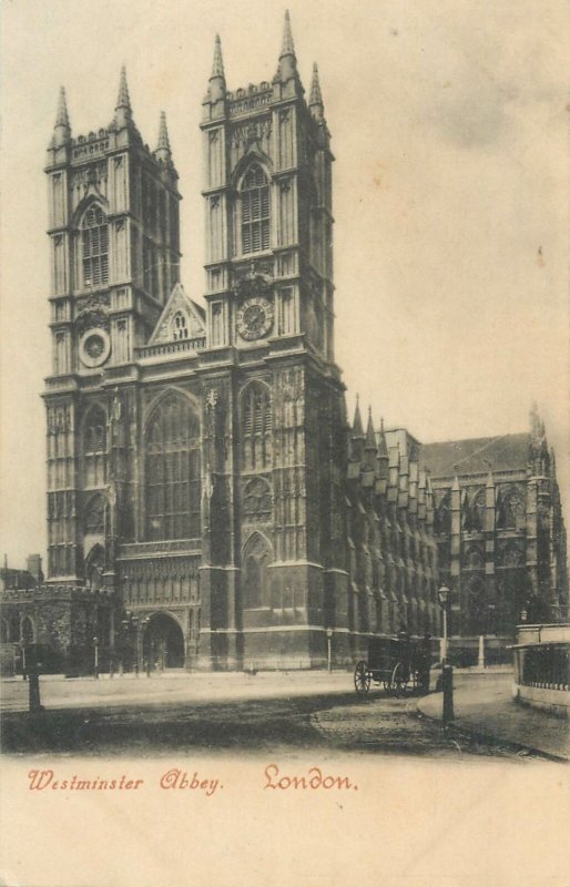 Post card England London Westminster Abbey