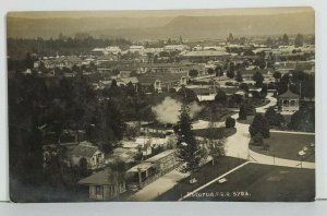 RPPC View of ROTORUA NEW ZEALAND Real  Photo Postcard P9