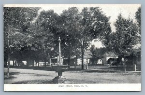 SCIO NY MAIN STREET ANTIQUE POSTCARD