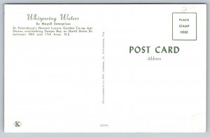 Whispering Waters   St. Petersburg  Florida  Postcard