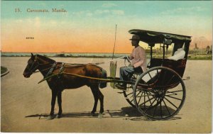 PC PHILIPPINES, CARROMATA, MANILA, Vintage Postcard (b38958)