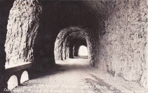 Oregon Columbie River Highway Mitchells Point Tunnel 400 Feet Lone Real Photo