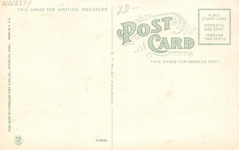 Cedar Rapids IA~Taylor & Son Jewelry Interior~Spittons~Clocks~Display Cases 1910