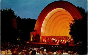 Vtg Milwaukee Wisconsin WI Emil Blatz Temple of Music Washington Park Postcard