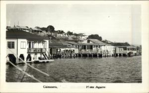 Caimanera Cuba Waterfront Bldgs Real Photo Postcard spg