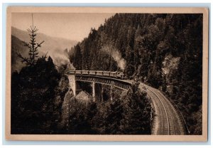 c1930's Ravenn Viaduct in the Höllental Baden-Württemberg Germany Postcard