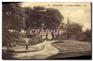 Old Postcard Mulhouse The Square Steinbach