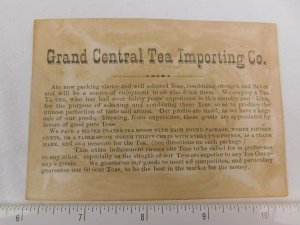 Grand Central Tea Importing Co Girls in Bathing Suits Kicking Man Trade Card F52 