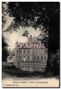 Old Postcard Dreux Chaetau surroundings of St Georges Motel