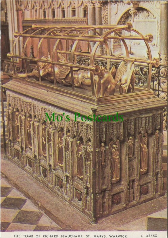 Warwickshire Postcard - Tomb of Richard Beauchamp, St Mary's, Warwick RR10262