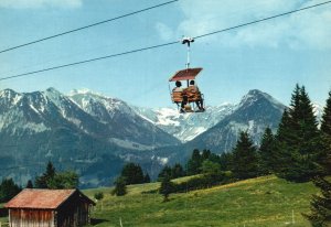 Vintage Postcard Söllereckbahn Bei Oberstdorf Cable Car Mountain Germany