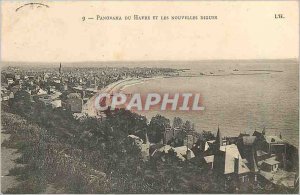 Old Postcard Panorama of Le Havre and New Dams