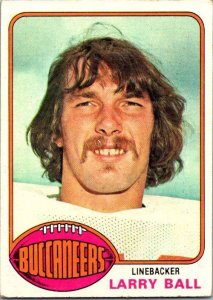 1976 Topps Football Card Larry Ball Tampa Bay Buccaneers sk4242