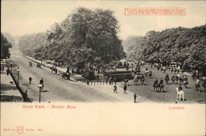 London England Hyde Park Hold to Light HTL B&W Turns to Color c1910 Postcard