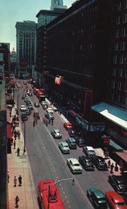 Vintage Postcard Peachtree Street & State Capitol Atlanta Georgia R. & R. News