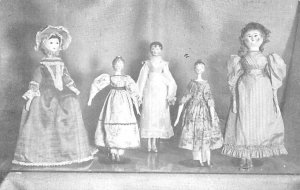 Wooden Queen Anne type dolls Shelburne, Vermont, USA Toy Doll Unused 