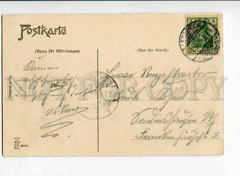 271220 GERMANY LENGERICH i.W. Bergstrasse 1906 year RPPC