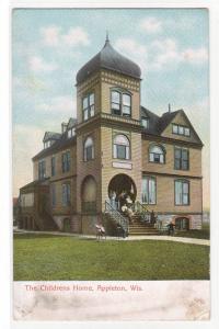 The Childrens Home Appleton Wisconsin 1910c postcard