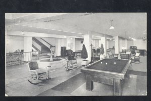 MARTINSVILLE INDIANA HOME LAWN MINERAL SPRINGS POOL HALL VINTAGE POSTCARD