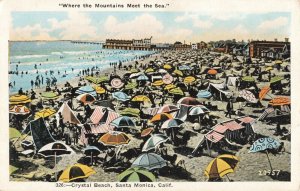 Postcard Crystal Beach Santa Monica California