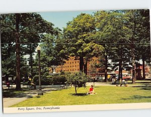 Postcard Perry Square Erie Pennsylvania USA
