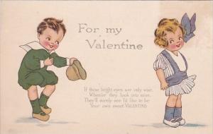 Valentine's Day Young Boy and Girl