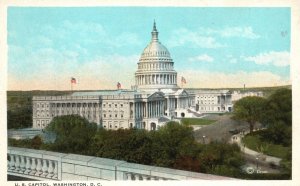 Vintage Postcard US Capitol Overlooking The Amphitheater Potomac Washington D.C.