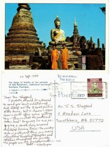 CPM AK THAILAND-Sukhothai-Wat Mahathart-Buddha on the grounds (335293)