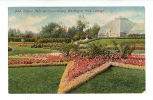 IL - Chicago. Washington Park, Floral Scene & Conservatory
