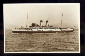 f1743 - Scottish Ferry - Duchess of Hamilton , built 1932 - postcard