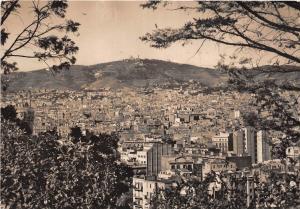 BR5806 Barcelona vista panoramica desde montjuich al fondo el Tibidabo spain