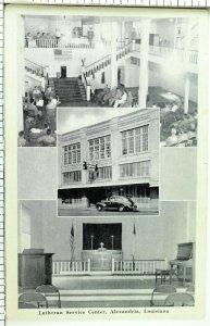 1943 Lutheran Service Center Alexandria, LA Free Soldiers Mail Postcard P35