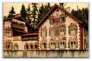 Hansel and Gretel House Oberammergau Germany Chrome Postcard S24