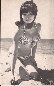 Arcade Card,Sexy Woman, ca. 1950-60's Bikini, Swimsuit, Hair, Pretty Girl 21