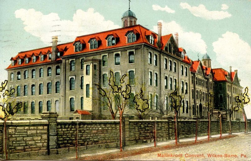 PA - Wilkes-Barre. Mallinkrodt Convent   (doodling on face of card)