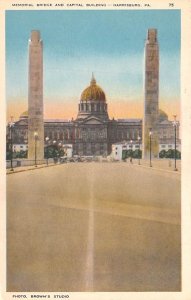 Memorial Bridge, Capital Building Harrisburg, Pennsylvania PA