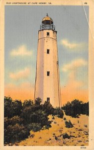 Old Lighthouse First Lighthouse by Fedaral Government Cape Henry, Virginia US...