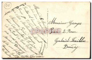 Old Postcard Nice palace pier through the palm trees