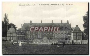 Old Postcard Seigneurie des Mesnuls Canton Montfort L & # 39Amaury Front View