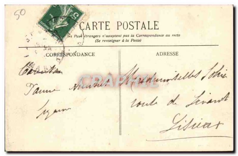 Old Postcard Carentan Ecole Superieure