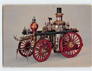 Postcard Model of a Steam Fire Engine of 1873