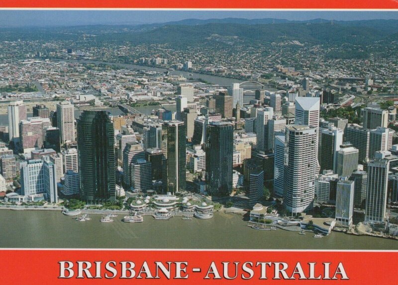 Australia Postcard - Aerial View of Brisbane   RRR328