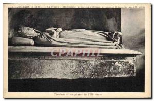 Old Postcard Jouarre crypt Ste Ozanne princess & # religious 39Ecosse has Jou...